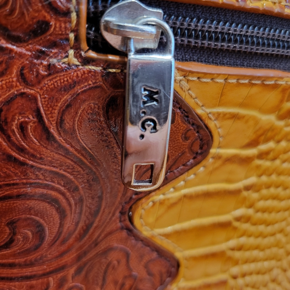 Marc Chantal M.C. Handbags purse leather western excellent used condition - Picture 4 of 10